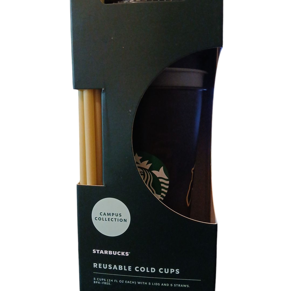 Starbucks Reuseable Cold Cups Campus Collection 20oz tumbler University of Color